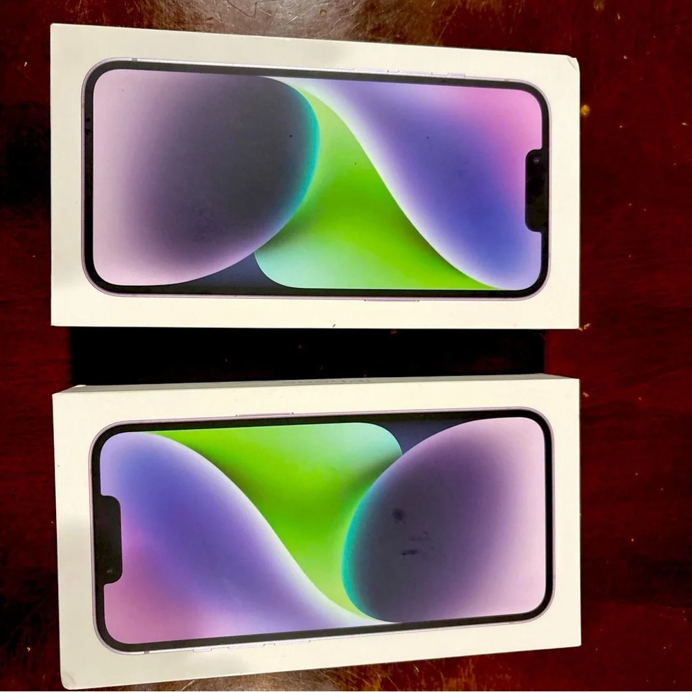 Lot of 2 Original Box for Apple iPhone 14 - Space Pink